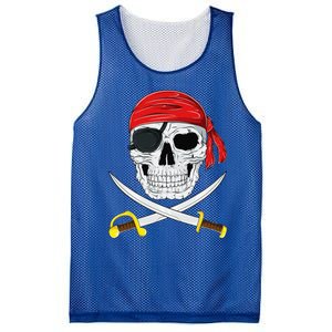 Jolly Roger Pirate Swords Halloween Costume Mesh Reversible Basketball Jersey Tank