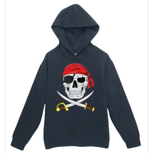 Jolly Roger Pirate Swords Halloween Costume Urban Pullover Hoodie