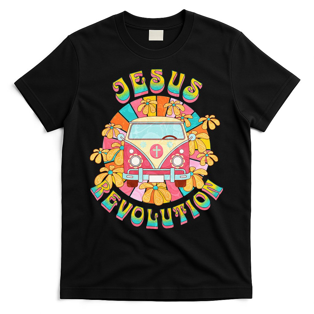 Jesus - Revolution People Retro Van Bus Christian Faith T-Shirt