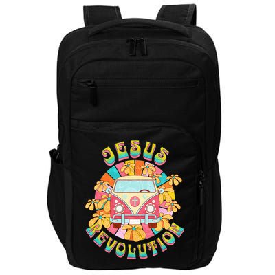 Jesus - Revolution People Retro Van Bus Christian Faith Impact Tech Backpack