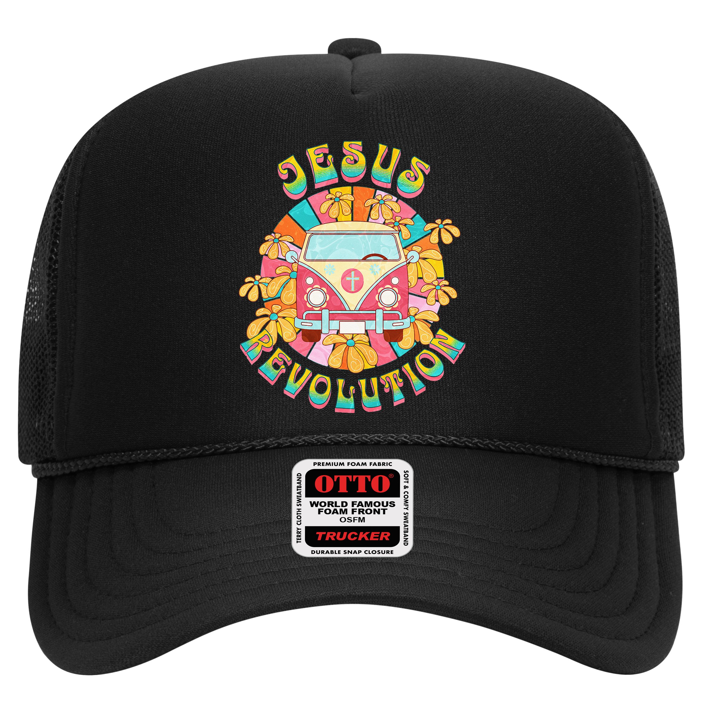 Jesus - Revolution People Retro Van Bus Christian Faith Hat