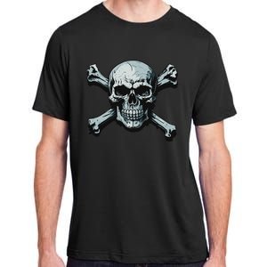 Jolly Roger Pirate Skull And Crossbones Flag Halloween Adult ChromaSoft Performance T-Shirt