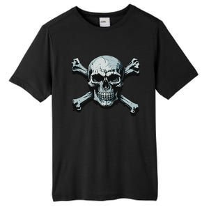 Jolly Roger Pirate Skull And Crossbones Flag Halloween Tall Fusion ChromaSoft Performance T-Shirt