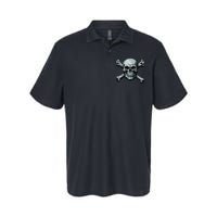 Jolly Roger Pirate Skull And Crossbones Flag Halloween Softstyle Adult Sport Polo