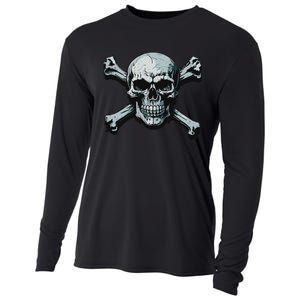 Jolly Roger Pirate Skull And Crossbones Flag Halloween Cooling Performance Long Sleeve Crew