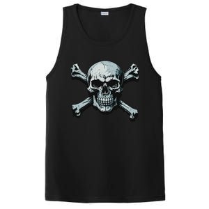 Jolly Roger Pirate Skull And Crossbones Flag Halloween PosiCharge Competitor Tank