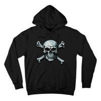 Jolly Roger Pirate Skull And Crossbones Flag Halloween Tall Hoodie