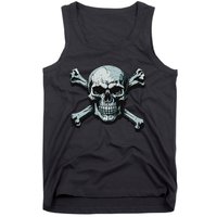 Jolly Roger Pirate Skull And Crossbones Flag Halloween Tank Top