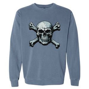 Jolly Roger Pirate Skull And Crossbones Flag Halloween Garment-Dyed Sweatshirt