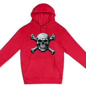 Jolly Roger Pirate Skull And Crossbones Flag Halloween Premium Pullover Hoodie