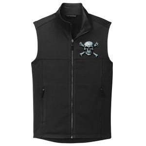 Jolly Roger Pirate Skull And Crossbones Flag Halloween Collective Smooth Fleece Vest