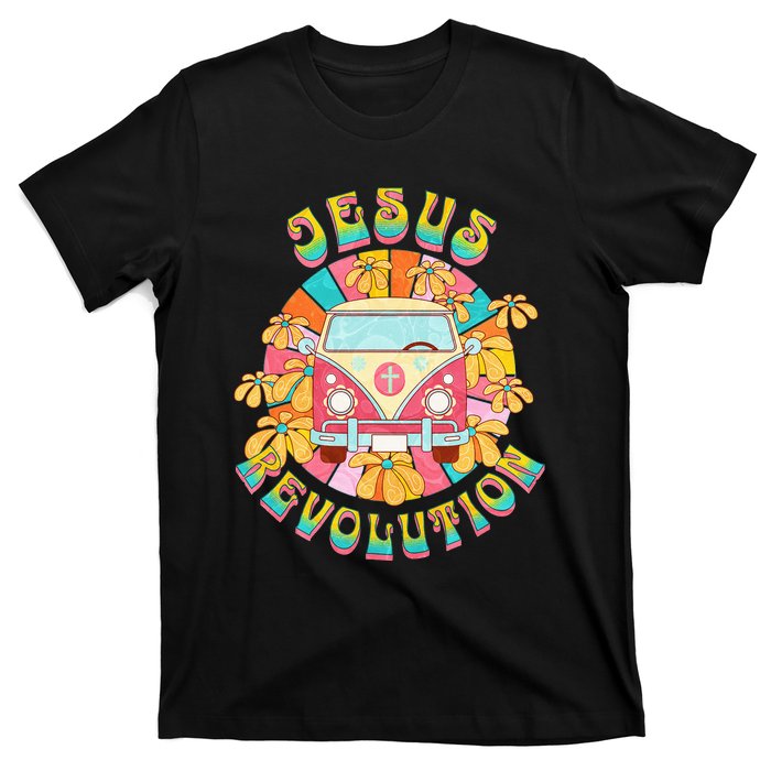 Jesus - Revolution People Retro Van Bus Christian Faith T-Shirt