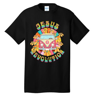 Jesus - Revolution People Retro Van Bus Christian Faith Tall T-Shirt