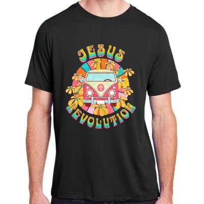 Jesus - Revolution People Retro Van Bus Christian Faith Adult ChromaSoft Performance T-Shirt