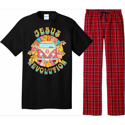 Jesus - Revolution People Retro Van Bus Christian Faith Pajama Set