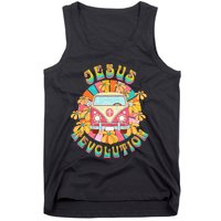 Jesus - Revolution People Retro Van Bus Christian Faith Tank Top