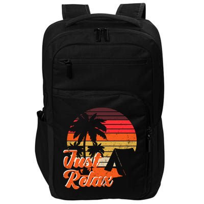 Just Relax Retro Sunset Vacation Impact Tech Backpack
