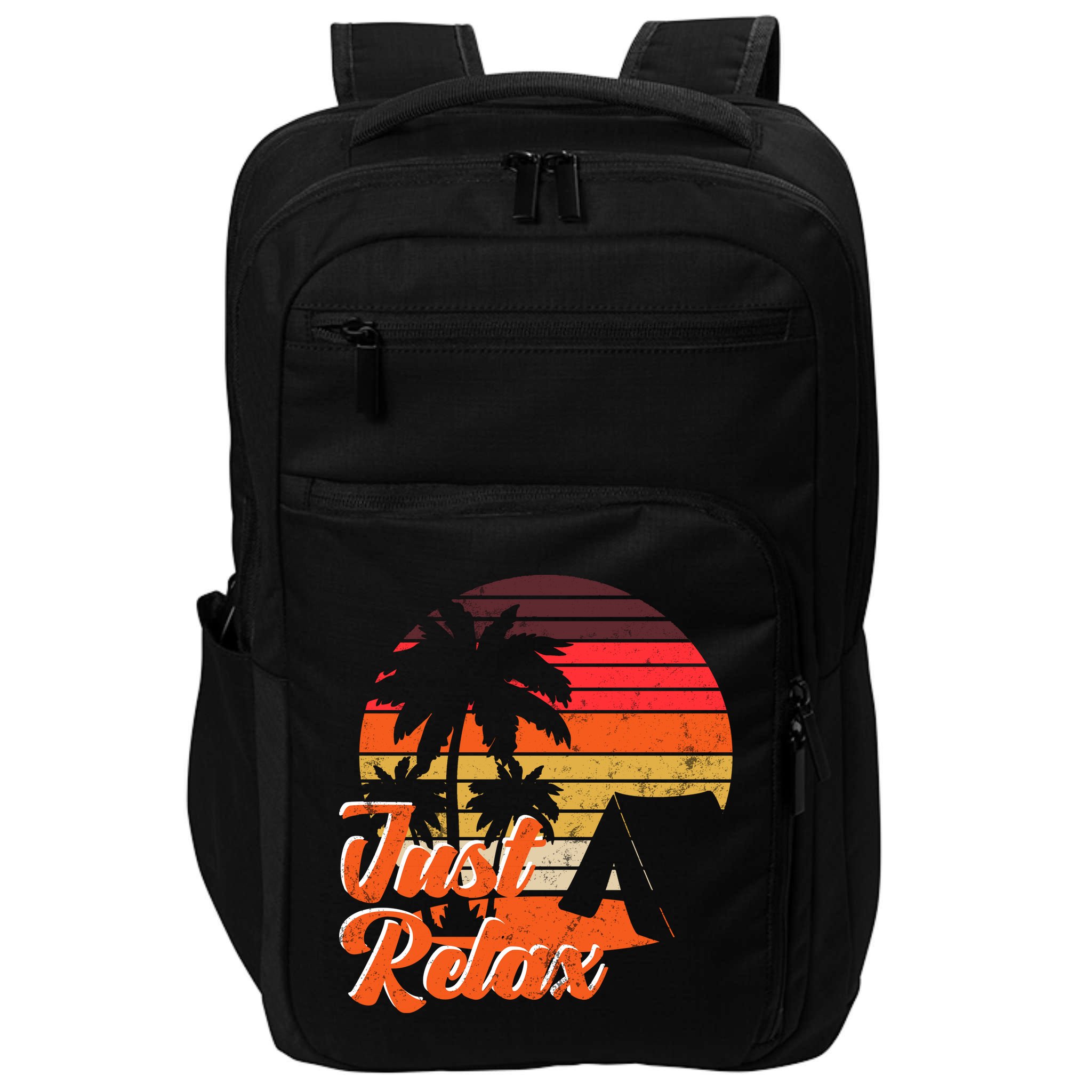 Just Relax Retro Sunset Vacation Impact Tech Backpack