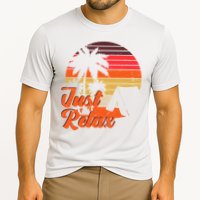 Just Relax Retro Sunset Vacation Cooling Performance Crew T-Shirt