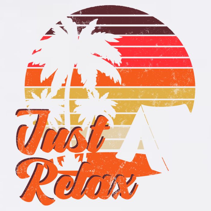 Just Relax Retro Sunset Vacation Cooling Performance Crew T-Shirt