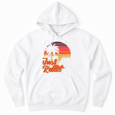 Just Relax Retro Sunset Vacation Hoodie