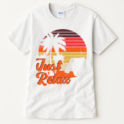 Just Relax Retro Sunset Vacation Tall T-Shirt
