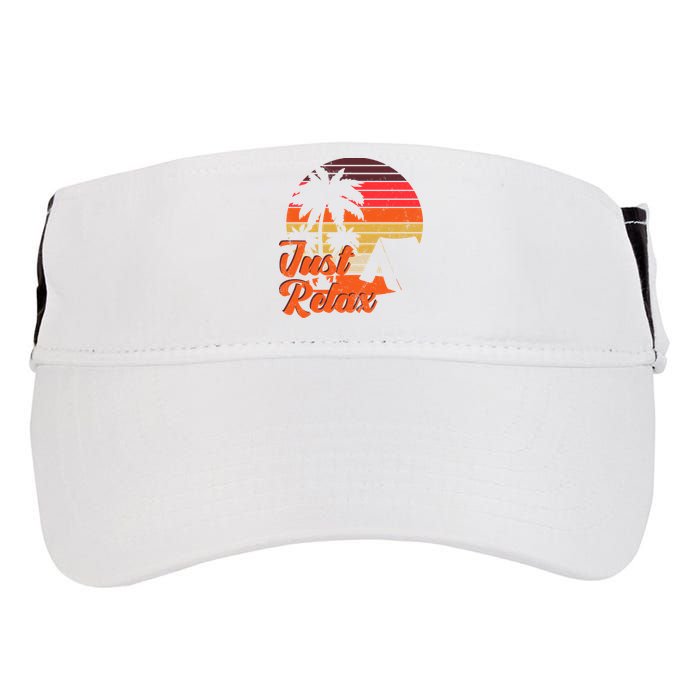 Just Relax Retro Sunset Vacation Adult Drive Performance Visor