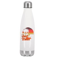 Just Relax Retro Sunset Vacation Stainless Steel Insulated Water Bottle