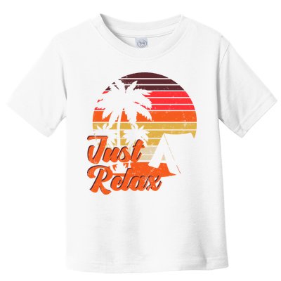 Just Relax Retro Sunset Vacation Toddler T-Shirt