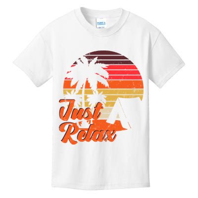 Just Relax Retro Sunset Vacation Kids T-Shirt
