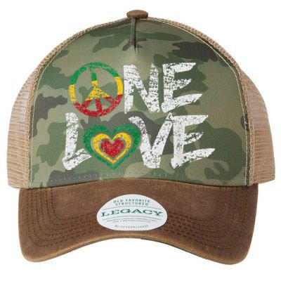 Jamaica Reggae Rasta One Love Gift Tee Legacy Tie Dye Trucker Hat