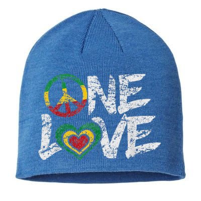 Jamaica Reggae Rasta One Love Gift Tee Sustainable Beanie