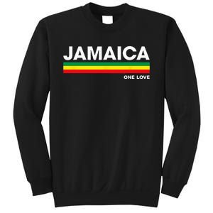 Jamaica Retro Reggae Color Bars Jamaican Vacation Souvenir Sweatshirt