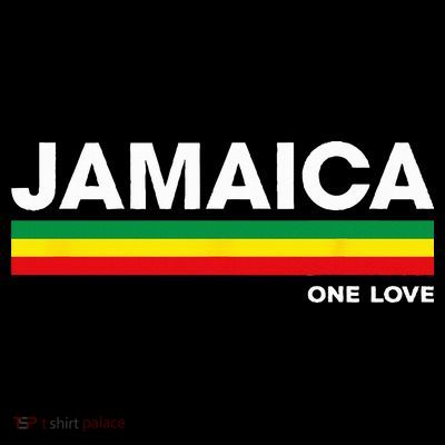 Jamaica Retro Reggae Color Bars Jamaican Vacation Souvenir T-Shirt