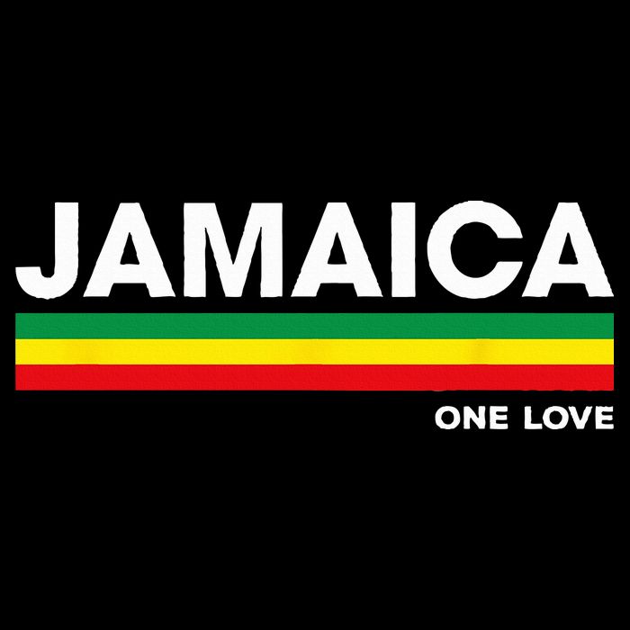 Jamaica Retro Reggae Color Bars Jamaican Vacation Souvenir T-Shirt