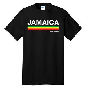 Jamaica Retro Reggae Color Bars Jamaican Vacation Souvenir Tall T-Shirt