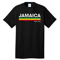 Jamaica Retro Reggae Color Bars Jamaican Vacation Souvenir Tall T-Shirt