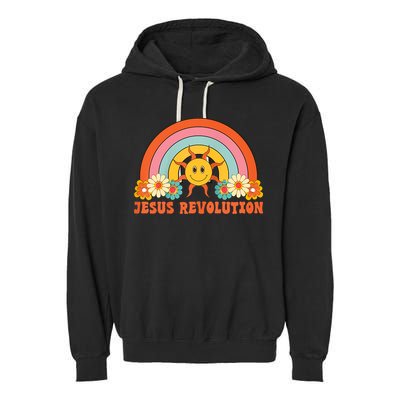 Jesus Revolution Raglan Baseball Garment-Dyed Fleece Hoodie