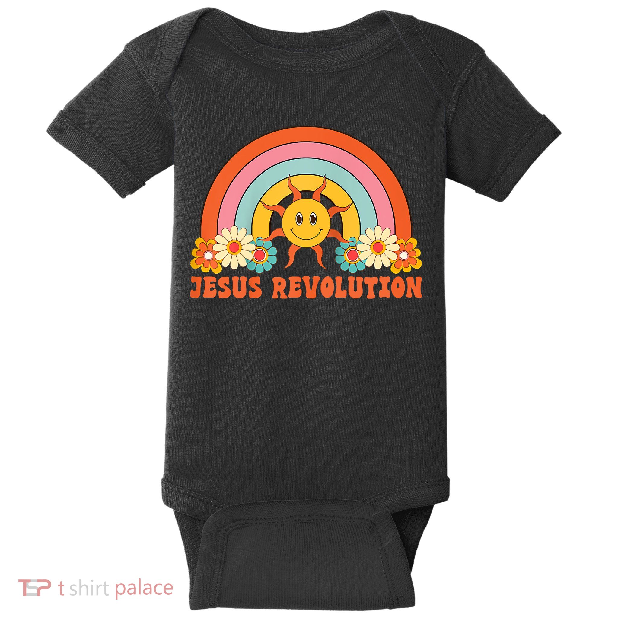 Jesus Revolution Raglan Baseball Baby Bodysuit