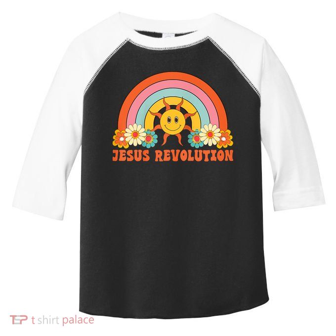 Jesus Revolution Raglan Baseball Toddler Fine Jersey T-Shirt