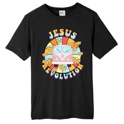 Jesus Revolution Retro Floral Hippie Tall Fusion ChromaSoft Performance T-Shirt