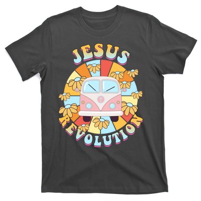 Jesus Revolution Retro Floral Hippie T-Shirt