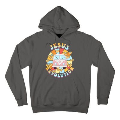 Jesus Revolution Retro Floral Hippie Tall Hoodie