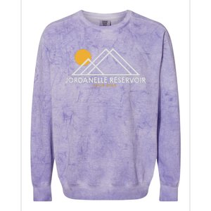 Jordanelle Reservoir State Park Utah Outline Ut Colorblast Crewneck Sweatshirt