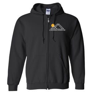 Jordanelle Reservoir State Park Utah Outline Ut Full Zip Hoodie