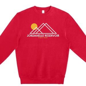 Jordanelle Reservoir State Park Utah Outline Ut Premium Crewneck Sweatshirt