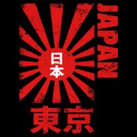 Japan Rising Sun Retro Vintage Flag Bucket Hat