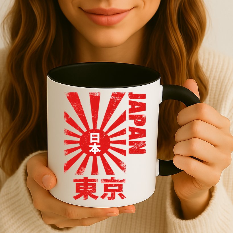 Japan Rising Sun Retro Vintage Flag Mug