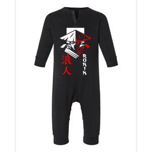 Japanese Ronin Samurai Warrior Bushido Infant Fleece One Piece