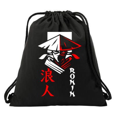 Japanese Ronin Samurai Warrior Bushido Drawstring Bag